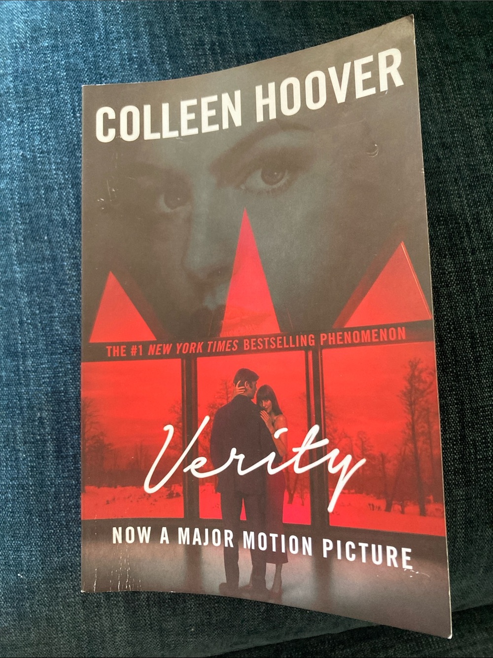 Verity by Colleen Hoover paperback book movie art